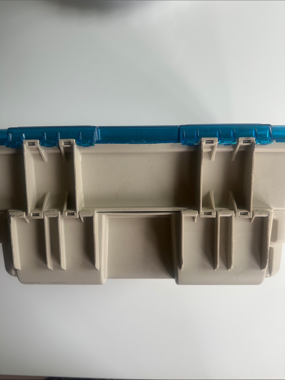 Plano-Magnum Satchel-Clear Blue Multi-Compartment Plastic Storage Box - Picture 11 of 14